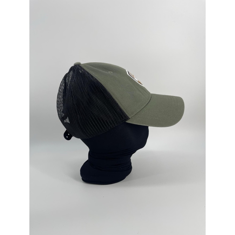 Kuhl Mesh Back Snapback Hat Blue Trucker Style Mountain Crest Logo Hiking - Picture 2 of 7